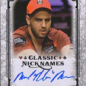 mizrachi 2011 Leaf Poker Classic Nicknames Autograph #'d/25