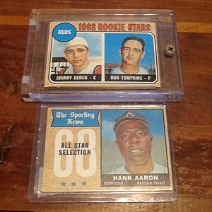 Johnny Bench OC Rc and Hank AAron All Star