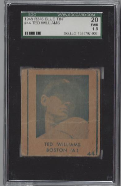 1948-49 Blue Tint R346 44 Ted Williams