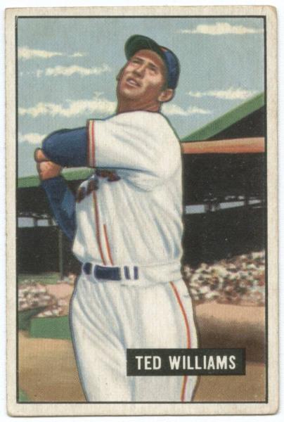 1951 Bowman 165 Ted Williams