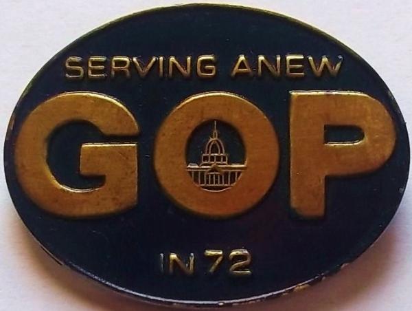 1972 GOP Convention Pin front