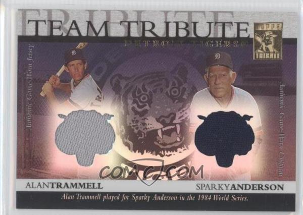 2003 Topps Tribute World Series Team Tribute Relics #TA. I actually need TWO of this card, one for my Tram collection and one for my Sparky collection