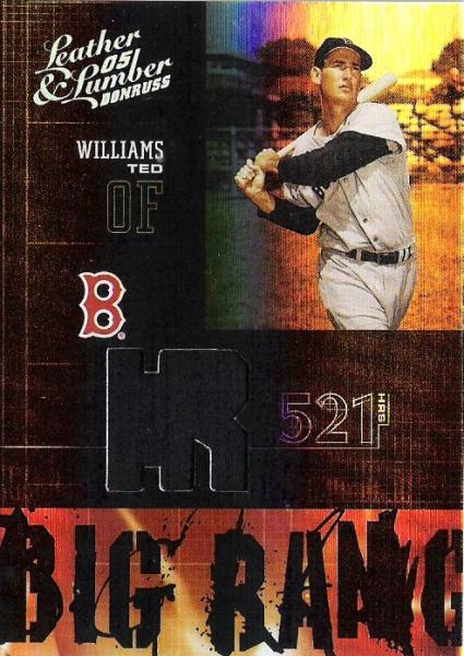 2005 Leather and Lumber Big Bang Jersey 25 Ted Williams Jkt/250
